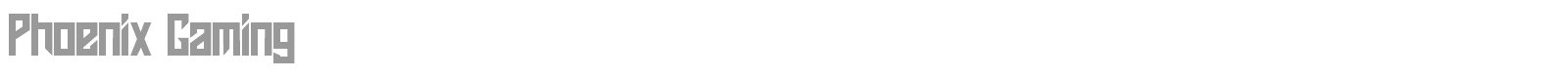 Phoenix Gaming font preview